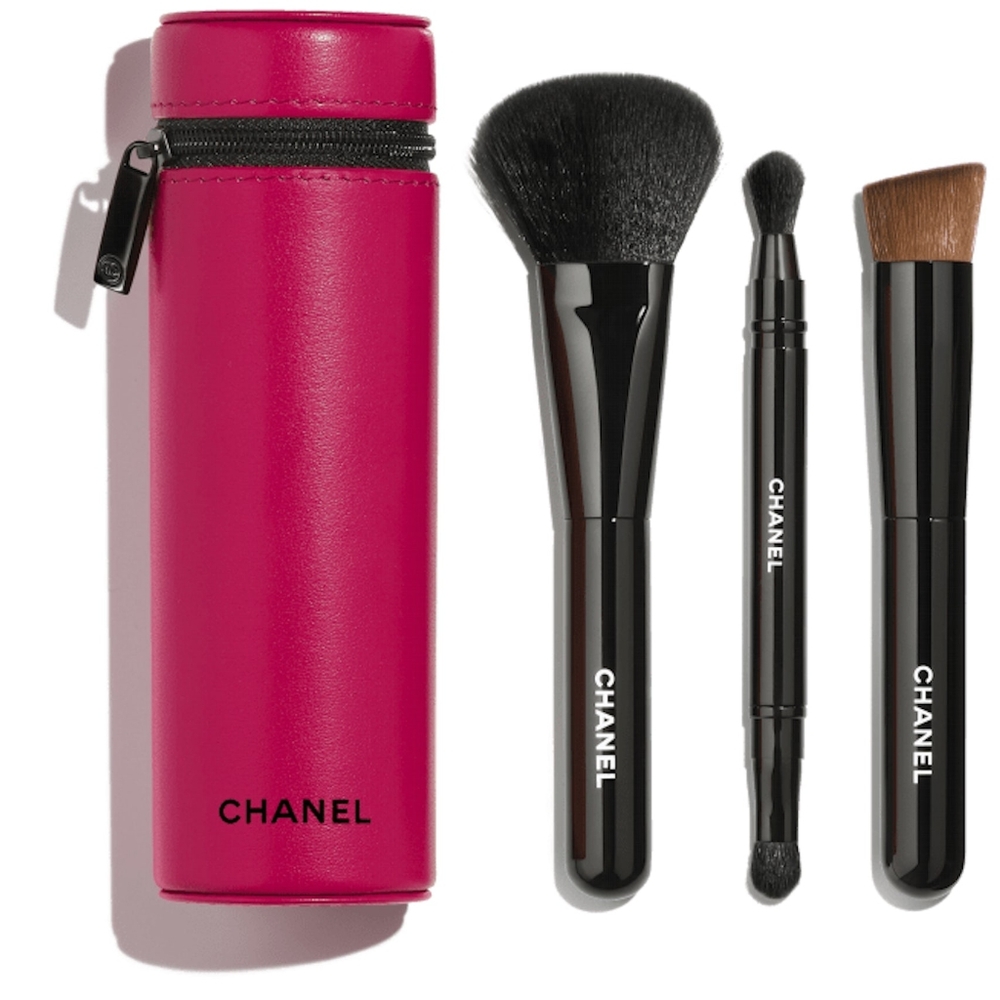 Chanel 3 Brush Set Nail File and Mirror complete set NIB in DIVA